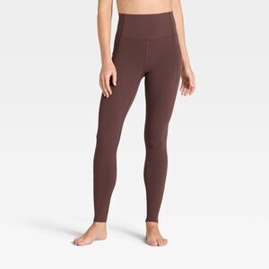 All In Motion - Women's Everyday Soft Ultra High-Rise Pocketed Leg Brown